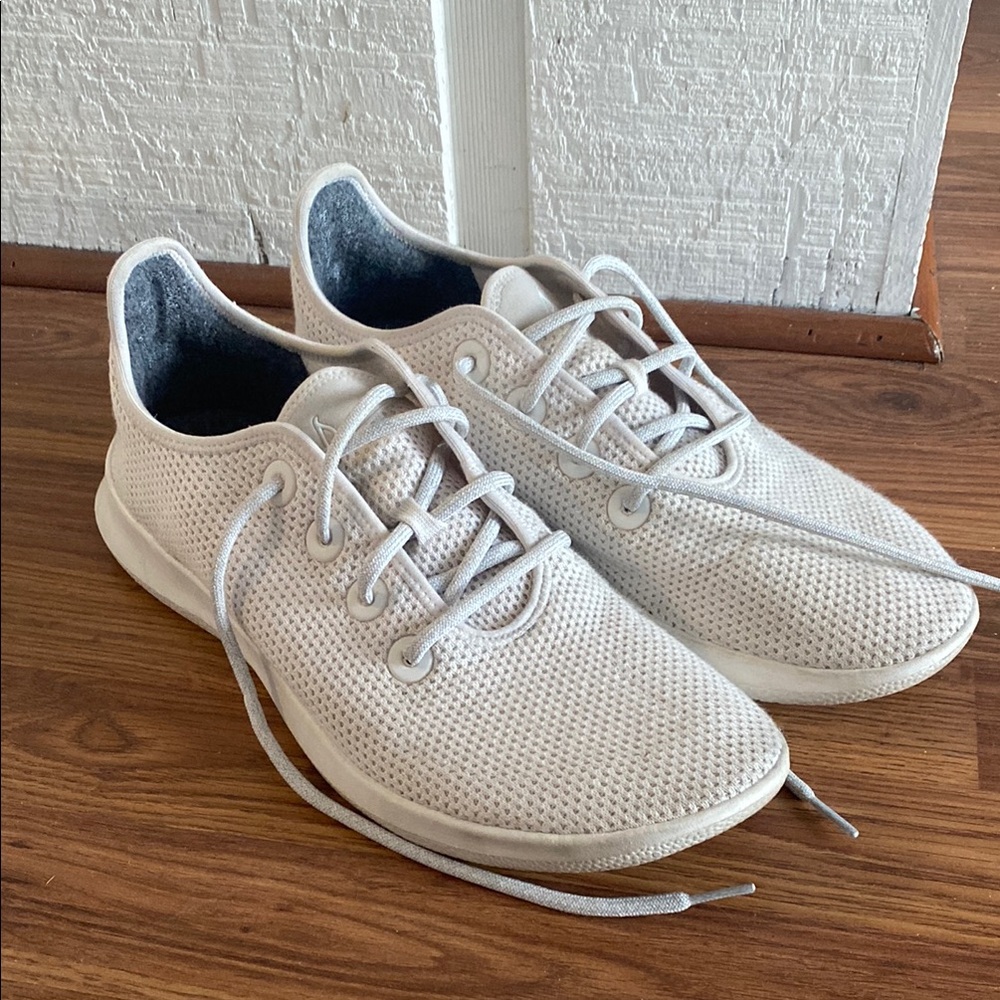 Men's Allbirds Tree Runner, White, Size 12